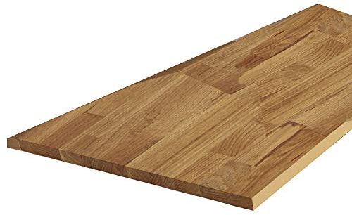FORESTEA Plateau chêne Massif huilé lamellé collé abouté 1600 x 800 x 22 mm - FSC 100%