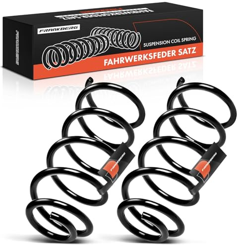 Frankberg 2x Muelles de chasis Muelles de suspensión Compatible con City-Coupé 450 Cabrio 450 Fortwo Coupé 450 Fortwo Cabrio 450 Replace# 0007502V002