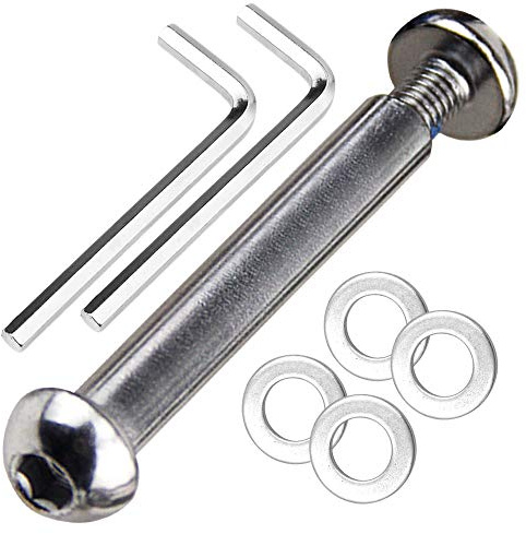 OTFAITP Tornillo de eje delantero y trasero de patinete M8 8 mm x 28 mm-86 mm de acero al carbono grado 8.8 para patinete de acrobacias Dash adolescente/adulto y patinete clásico - capacidad de