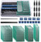 VooGenzek 75 Piezas Placa PCB Kits,20 Piezas Placas de Circuito Impreso de Doble Cara, 20 Piezas Conectores de Cabezal Macho/Hembra, 15 Piezas 2/3 Pines Terminales de Tornillo, 20 Columnas de Nailon