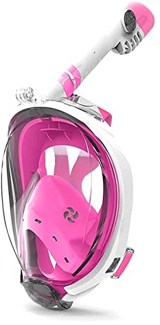 Samnuerly Tauchmasken Diving Scientific Antifog Scuba Fitting wasserdichte Schnorchelausrüstung Schwimmen für Erwachsene (Pink S)