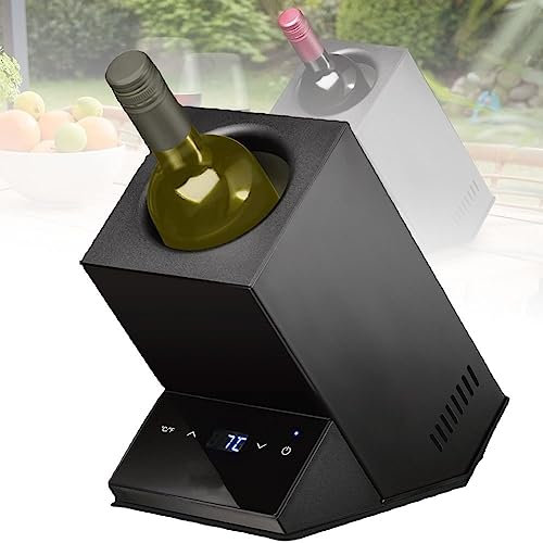 Cubitera eléctrica for vino,enfriador de vino eléctrico, botella individual,enfriador de botellas de vino y bebidas Cubitera eléctrica for vino for botella individual,control de termostato inteligente