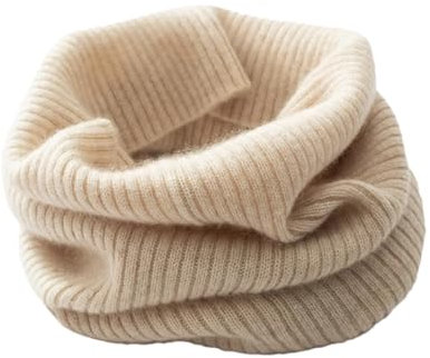 Unisex Winter Casual Outdoor Strickschal Einfarbig Bequem Kaschmir Universal Halswärmer Schals, 43 Beige, One size