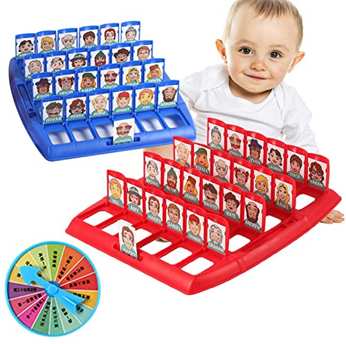 Kasmole Juego de Mesa Guess, Cartas de Juego Guess,Juego de adivinanzas para niños y Adultos - Juego de Rompecabezas Interactivo, rompehielos para Fiestas, Mejora la comunicación y Las Habilidades