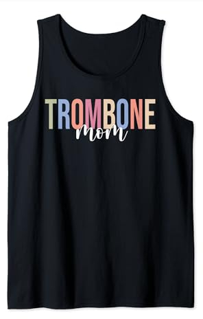 Posaune Mama Posaunenspieler Jazz Musik Marching Band Tank Top