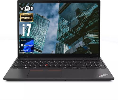 Lenovo ThinkPad T16 16 Zoll i7 Business Laptop, FHD+ Display, i7-1355U, 16 GB DDR5 RAM, 512 GB SSD, SD-Kartenleser, RJ-45, Wi-Fi 6, Windows 11 Pro, Schwarz