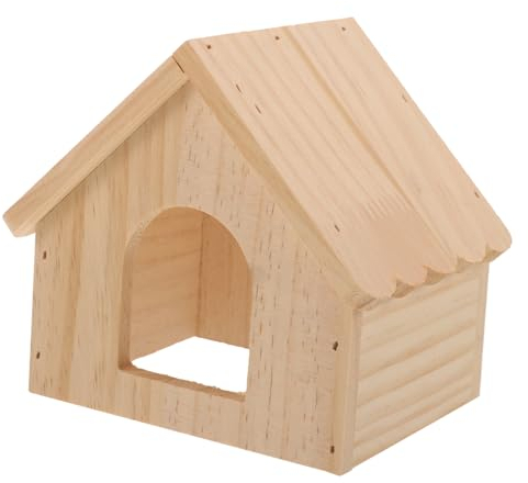 HANABASS Hamsterhaus Aus Holz Für Nager Schlaf Und Versteckmöglichkeit Geeignet Für Hamster Meerschweinchen Und Andere Kleintiere