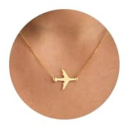 SIXDUTON Kette Gold Damen Halskette mit Katze Schmetterling | Katzenhalskette 18K Vergoldete Hypoallergene Edelstahl Einstellbare Modeschmuck Geschenke für Frauen Mädchen Freundin