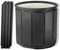 AYES Bañera plegable para adultos, bañera de hielo portátil para entrenamiento de terapia de agua fría, bañera de inmersión al aire libre, bañeras independientes para ducha, spa, sauna (negro, 80 x 80