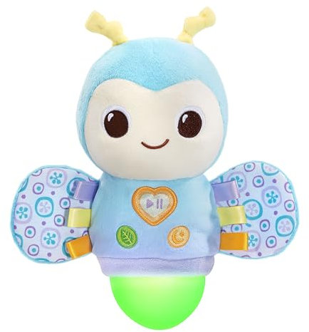 VTech Baby Soothing Sounds Firefly, Soothing Baby Toy with Lights, Nature Sounds Music and Lullabies, Colours and Textures for Sensory Play, Gift for Ages 0, 3, 6, 9 Months +, English Version