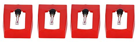 Plattenspielernadel, Plattenspielernadeln Ersatz Crosley Plattenspielernadeln 4 Stück Phonographenstift Elektrischer Plattenspieler Plattenspielernadel Zubehör Ersatzschallplatte