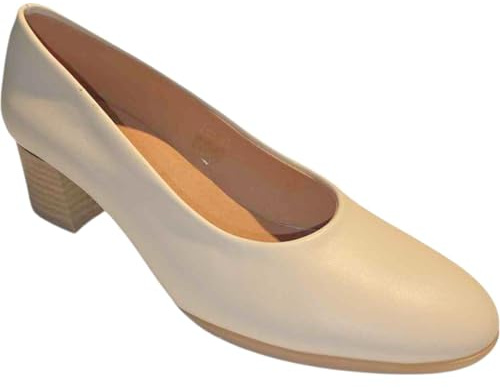 ARIADNA SÁNCHEZ Zapatos de Salón Fausta para Mujer Cómodos 24 Horas, Zapatos de Piel Fabricación Propia Hecho en España, Tacón Bajo y Ancho, Calidad y Estilo Clásico, para Azafatas y Profesionales