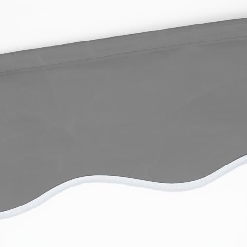 Eclipse Volant aus Polyacryl inkl. Keder, hochwertiges Markisentuch Farbe: Grau, Markisenbreite: 3.0 m Zubehör für Verschiedene Markisen als Sonnenschutz für Balkon und Terrasse