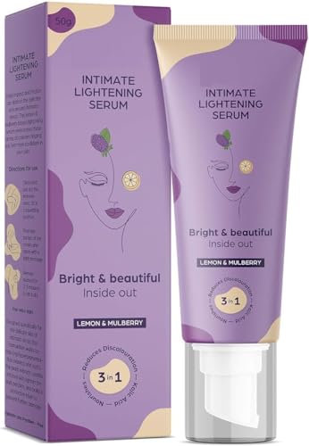 Intimate Lightening Serum | for Dark Underarms, Inner Thighs, Knees and Bikini Area | with Kojic Acid, Vitamin C, Natural Lemon and Mulberry Extracts (Intimate Lightening Serum | 50g (Pack Of 1)