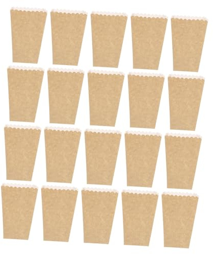 TOYANDONA 50 Stück Karton Popcorn Boxen Stabile Pappbehälter für Süßigkeiten Geburtstag Hochzeit Party-deko im Kino-stil Geeignet für Popcorn Snacks und Mitgebsel
