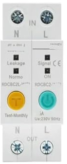 Interruttore automatico 1P +N 2P 230V Contatore di energia kilowattora Timer interruttore relè Voltmetro Protezione dalle perdite(1)