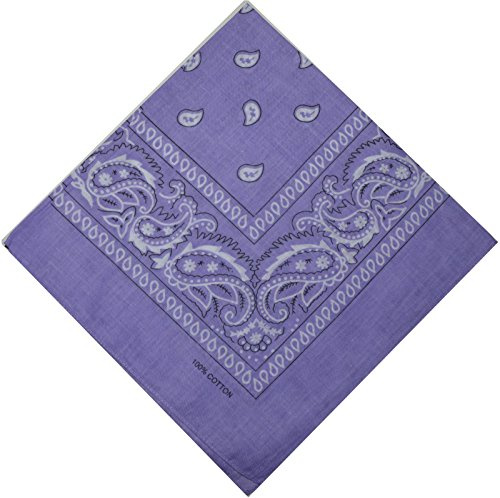 Bandana Halstuch Biker 1er 3er 6er 12er Pack Nikki Tuch Schal Paisley Kopftuch 100% Baumwolle 25 Farben