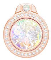 lenoup Glitter Bling Bling telefonringhållare, gnistrande telefonring artificiellt diamantstativ, strass mobiltelefon fingerring för telefoner, dyna (roséguld)