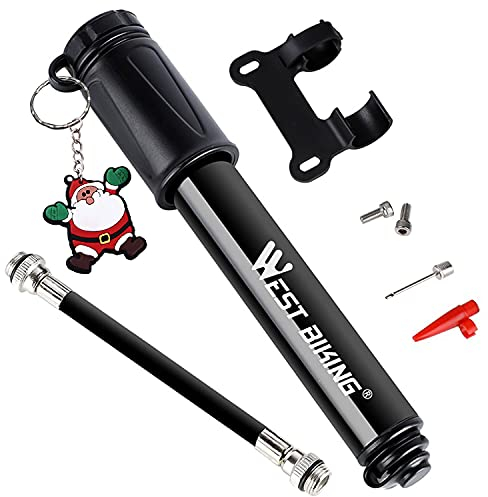 Eagool Mini Fahrradpumpe. Hoher Druck, zuverlässig, kompakt & leichte Rahmenpumpe. Für Presta und Schrader Ventile ohne umzustellen. Beste Qualität & Leistung.