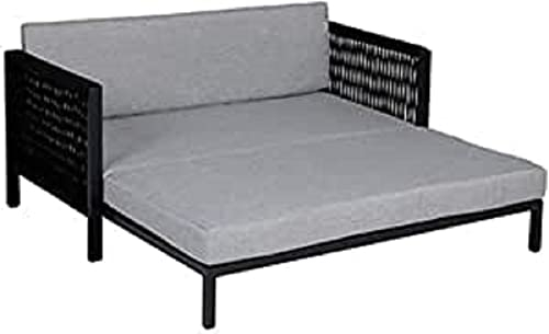 greemotion PET Hundesofa aus Aluminium mit Ropes, ca. 100 x 40 x 117 cm, anthrazit/grau