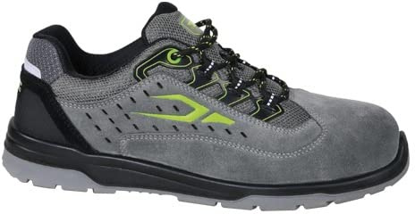 BETA - Scarpe Antinfortunistiche in Pelle Scamosciata Traforata con Supporto Stabilità Tallone, Scarpe di Sicurezza Uomo Donna con Puntale Polimerico e Lamina Antiperforazione, Taglia 44, 7317NA