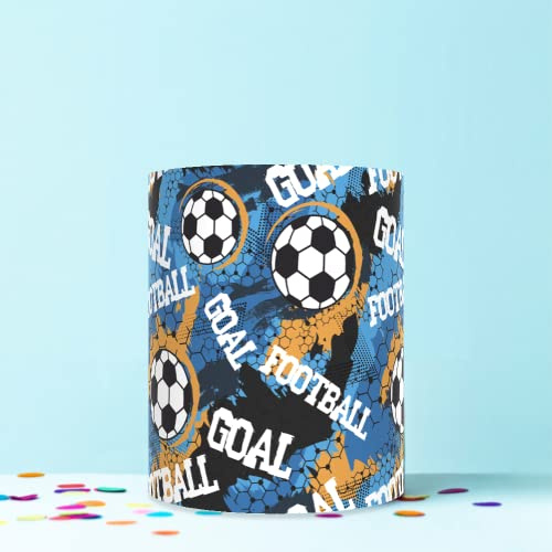 FOOTBALL PARTY WRAP AROUND EDIBLE CAKE TOPPER ICING DECORATION 1 SHEET