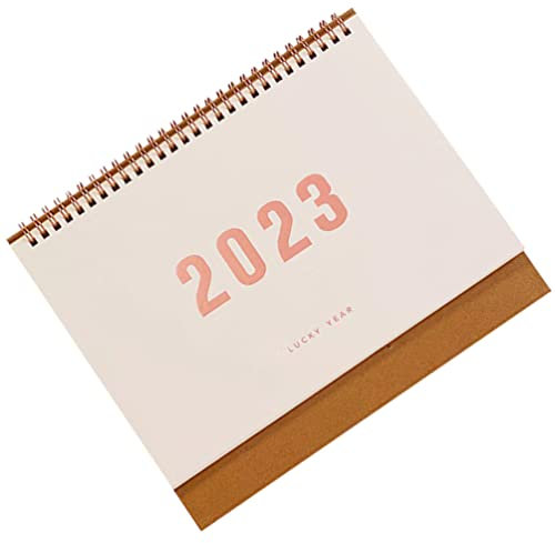 AAPIE Tischkalender 2023 in Holzfarbe, tragbarer Tischkalender, Tischkalender zum Organisieren von Planern für to-Do-Listen