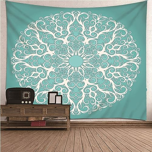 Aotiwe Wandbehang Schwarz, The Tapestry Vintage Muster Wandteppiche aus Polyester Wanddeko Balkon 300x260cm