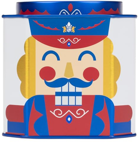 Harney & Sons Nutcracker Blend | Black tea with chocolate, almond, hazelnut flavors, apricot pieces and marigold petals, 30 ct sachet tin