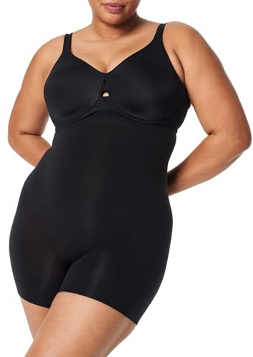 Spanx Power High-Waisted Shorty, Malla Moldeadora Mujer, Negro y Negro (Very Black), M