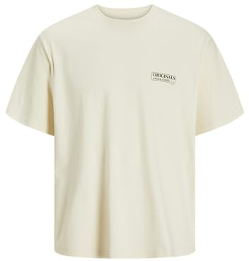 Jack & Jones Jorurban Edge Graphic Tee Ss Cn Ln, Antik vit, XL