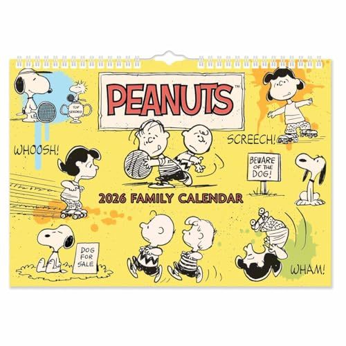 2026 Peanuts A4 Familienplaner Organizer Wandkalender