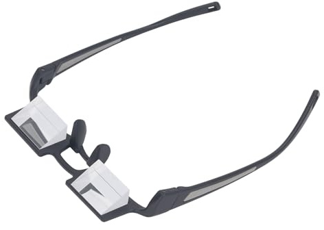Plyisty Lazy Glasses, 90°-Auflegebrille, Prismenbrille mit Horizontaler Sicht Zum Liegen, Lesen, Fernsehen mit Glas oder Leseglas