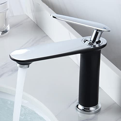 Nordic Full Copper undercounter Basin Toilet washbasin wash Basin Basin hot and Cold Water Faucet, Black Silver