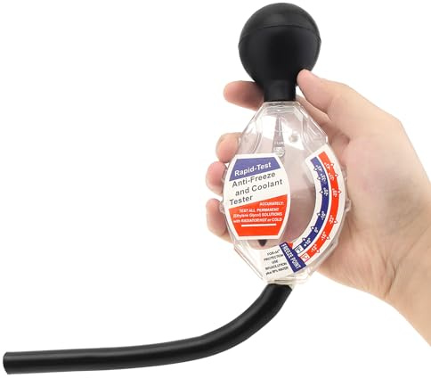 Smgda Tester antigelo per liquido refrigerante con kit di test di pressione a quadrante, test rapido calibrato in °C e °F per fluido auto con scala e puntatore facili da leggere