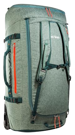 Tatonka Trolley Duffle Roller - Faltbare Reisetasche mit Rollen und Rucksackfunktion - In eigener Deckeltasche verstaubar