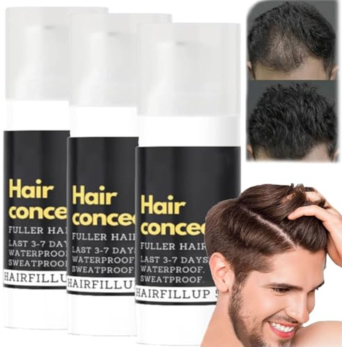Hairfillup-Hairfillup Haar-Concealer, Concealer Für Haare, Hair Fillup Haar-Concealer, Hairfillup Haar-Concealer Wasserfest, Haar-Concealer Für Männer Und Frauen (3 Stück)