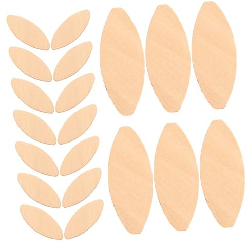 CIYODO 100pcs Wood Biscuits Joiner Biscuit Tool for Woodworking Supplies Hardwood Joining Kit for Carving Wood