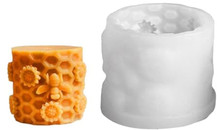 Stampo in silicone a di ape, stampo in silicone 3D per candele, sapone, stampo a sgancio rapido, decorazione per la casa in resina animale per fondente e cottura