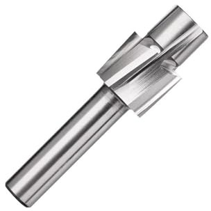 Broca de ranura piloto de 4 flautas for taladrar madera, fresa de extremo avellanado, fresa de avellanado for metal (1 pieza)(M6)