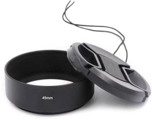 GMBYLBY Paraluce universale in metallo di forma cilindrica per fotocamera 37 39 40.5 43 46 49 52 55 58 62 67 72 77 82 mm