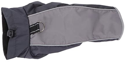WEKADRIN Hundemantel Hundejacke Mit Futter Reflektierend Atmungsaktiv Warm Größe XXXL Schwarz Für Spaziergänge Und Kaltes Wetter