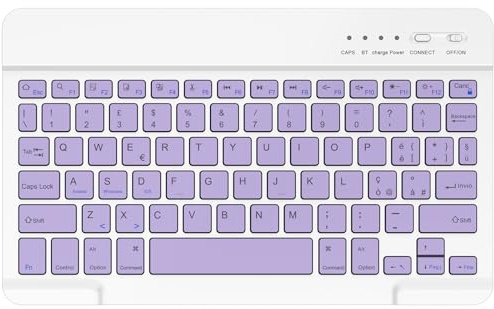 BQSS Tastiera Wireless, Layout Italiano QWERTY Tastiera Wireless Bluetooth Rechargeable, per Samsung/IOS/Android/Windows/Telefoni