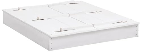 Genérico Arenero Infantil de Madera de Abeto Blanco 95x90x15 cm,Juegos y Juguetes,Estructuras para Juegos al Aire Libre,Cajones de arena-313889