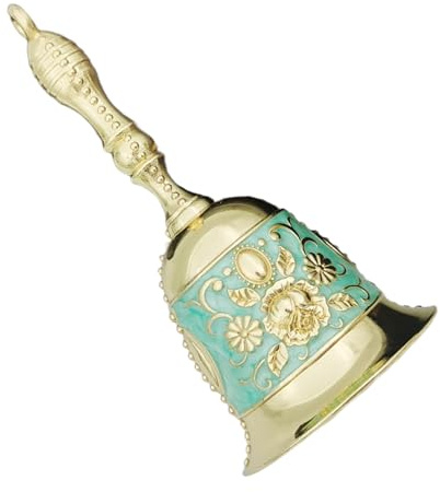 Mehrzweck Handglocken für Schule, Kirche, Hotel, Weihnachten, Hochzeit, laute Vintage Handglocken aus Metall, zarte Designs, Weihnachtsglocken