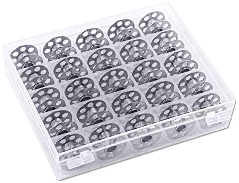 CKPSMS Marke - Metallspulen #0115367000 Kompatibel mit/Ersatz für Marke BERNINA 330,350,350PE,380,530,550QE,B215,B330,B380,1120,1130 (0115367000 25PCS with plastic box)