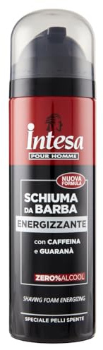 INTESA POUR HOMME | Mousse à Raser, Energy Power, avec caféine et guarana, 300 ml