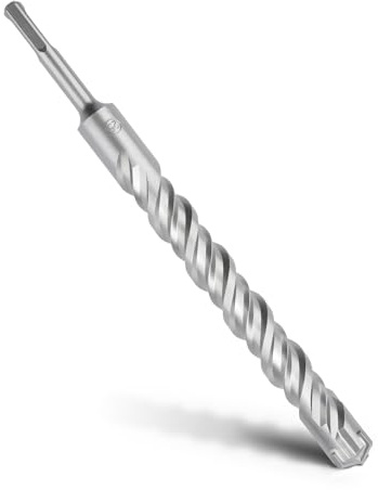 MOXPIFY SDS Plus Bohrer 25x260mm Betonbohrer Steinbohrer Hammerbohrer | 4 Hartmetall Schneiden, Doppelwendel, Naturstein, Steinbohrer lang