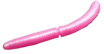pro-bite Libra Lures Fatty D`Worm 75mm | Forellenköder Supersoft | Inhalt: 8 Stück | Aroma: Käse (018 / Pink Pearl)