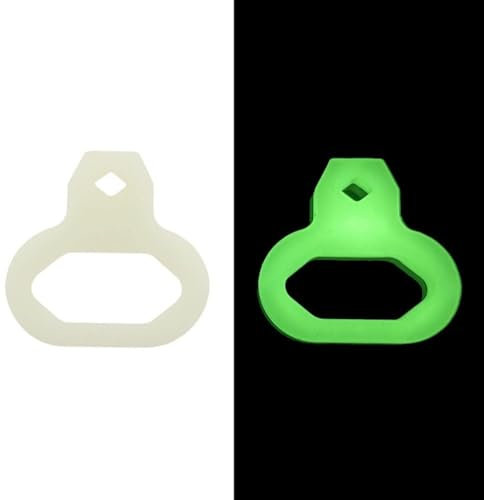 Advokingtap Leuchtender Tauchring mit Schnellspanner-Haken, Ersatz für zwei Köpfe, leuchtet im Dunkeln, Silikon-Tauchregler, Beißmanschette für Tauchausrüstung (grün)